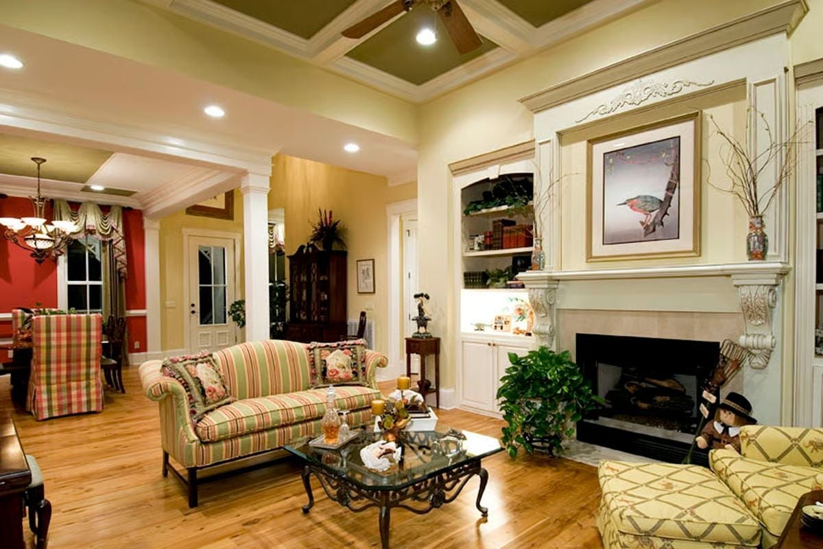 Corbels, Crown Molding, and a Fireplace Surround That Earns Its Square Footage