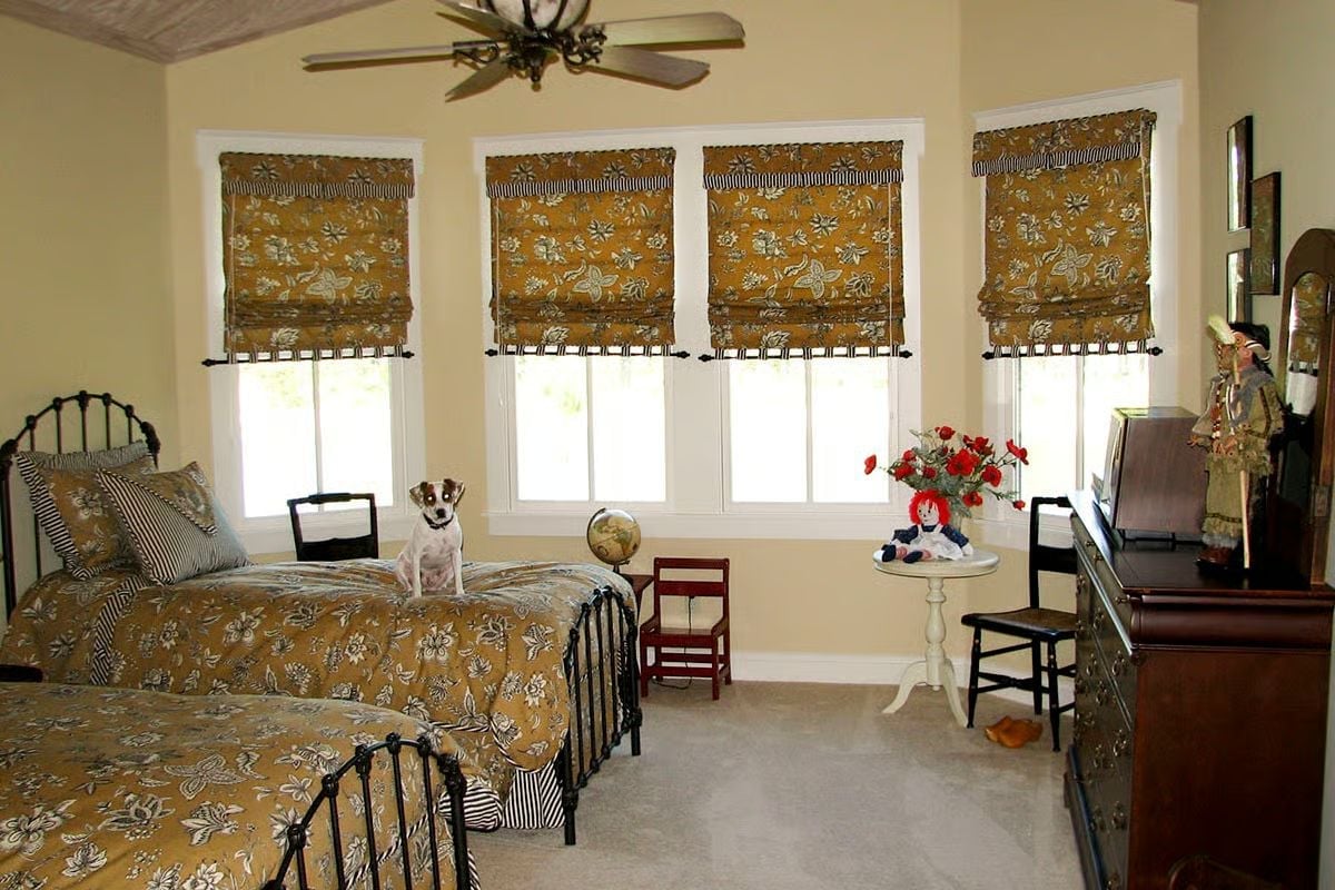 Roman Shades, a Jack Russell, and a Raggedy Ann Walk Into a Bedroom