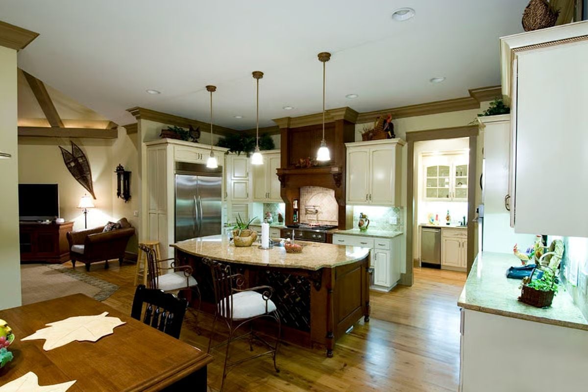 Wrought Iron Barstools and a Wine Lattice Hiding in Plain Sight
