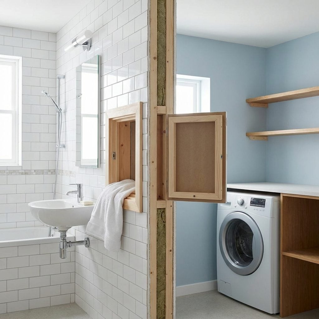 The Pass-Through Laundry Drop From the Bathroom or Hall