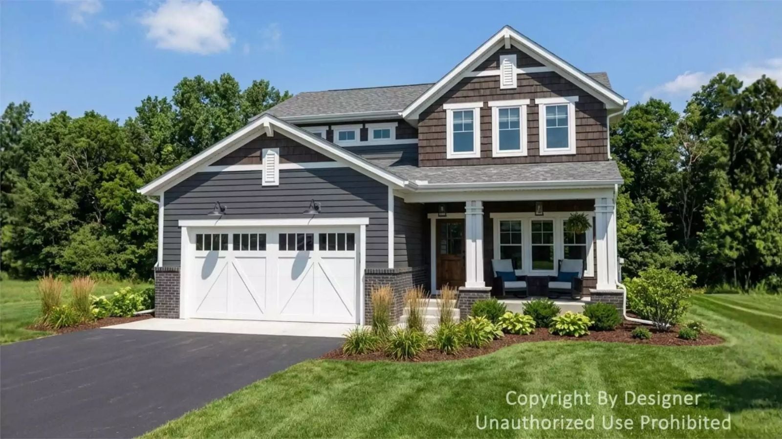 Pear Tree Court 4-Bedroom Farmhouse with Covered Front Porch Designed for Families Who Actually Like Spending Time Together (Floor Plan)