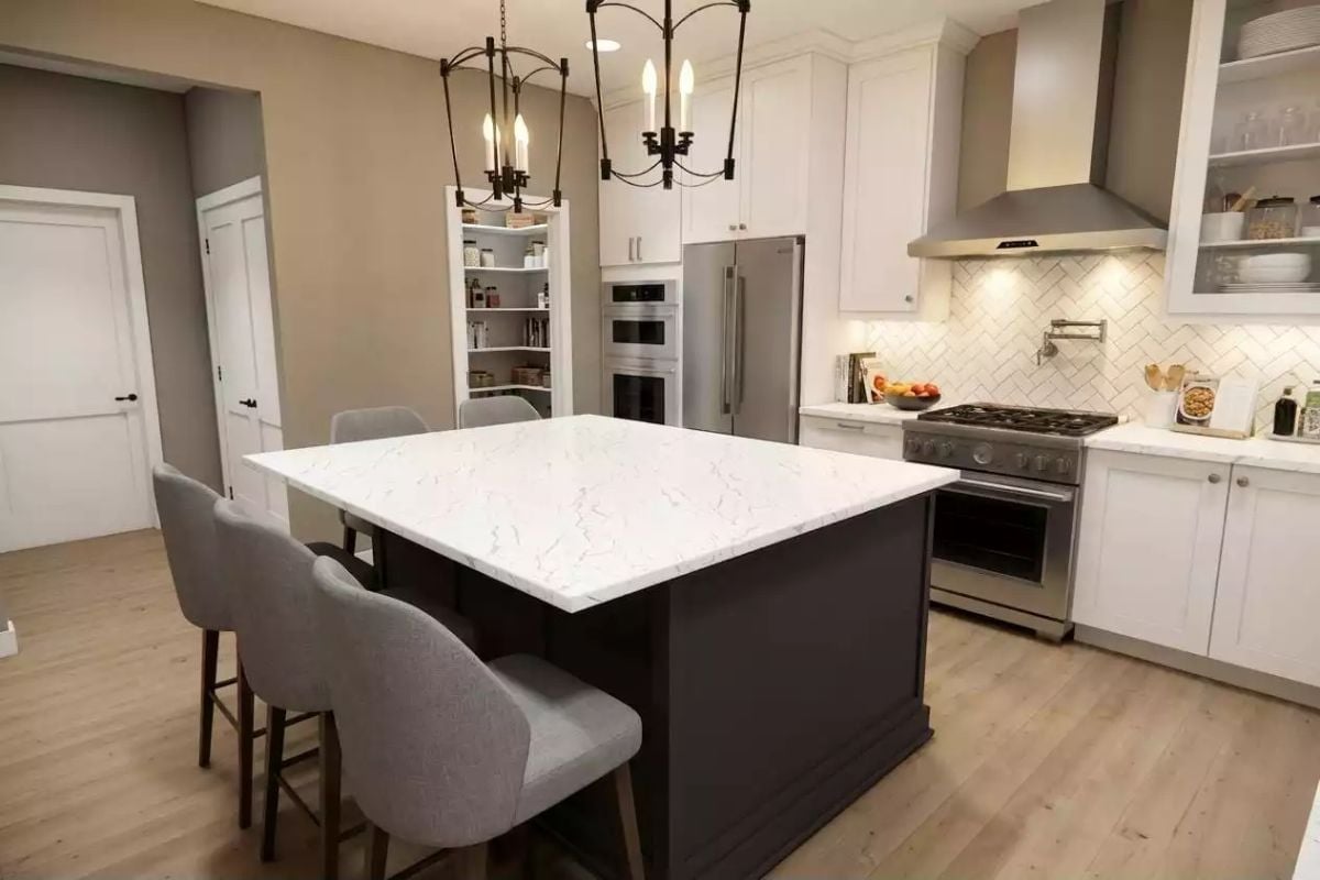 Quartz Island Big Enough to Settle Debates About Counter Space