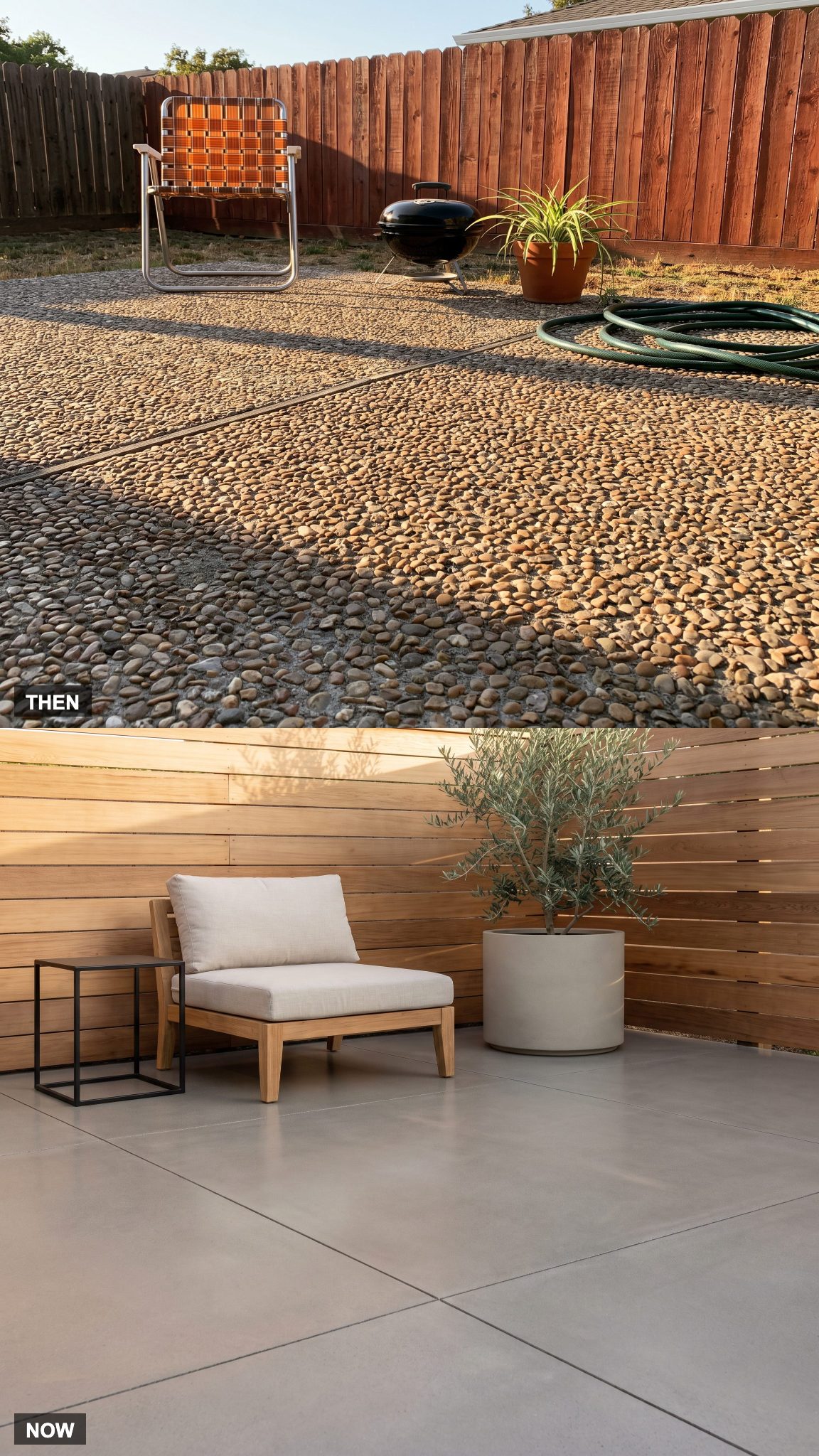 Pebbled Aggregate to Smooth Architectural Concrete