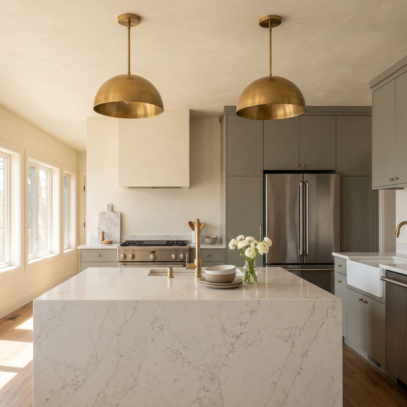Pendants Mounted So High They Look Disconnected