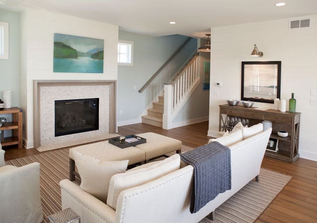 Fireplace Tile, Nailhead Trim, and a Color Palette That Knows When to Stop