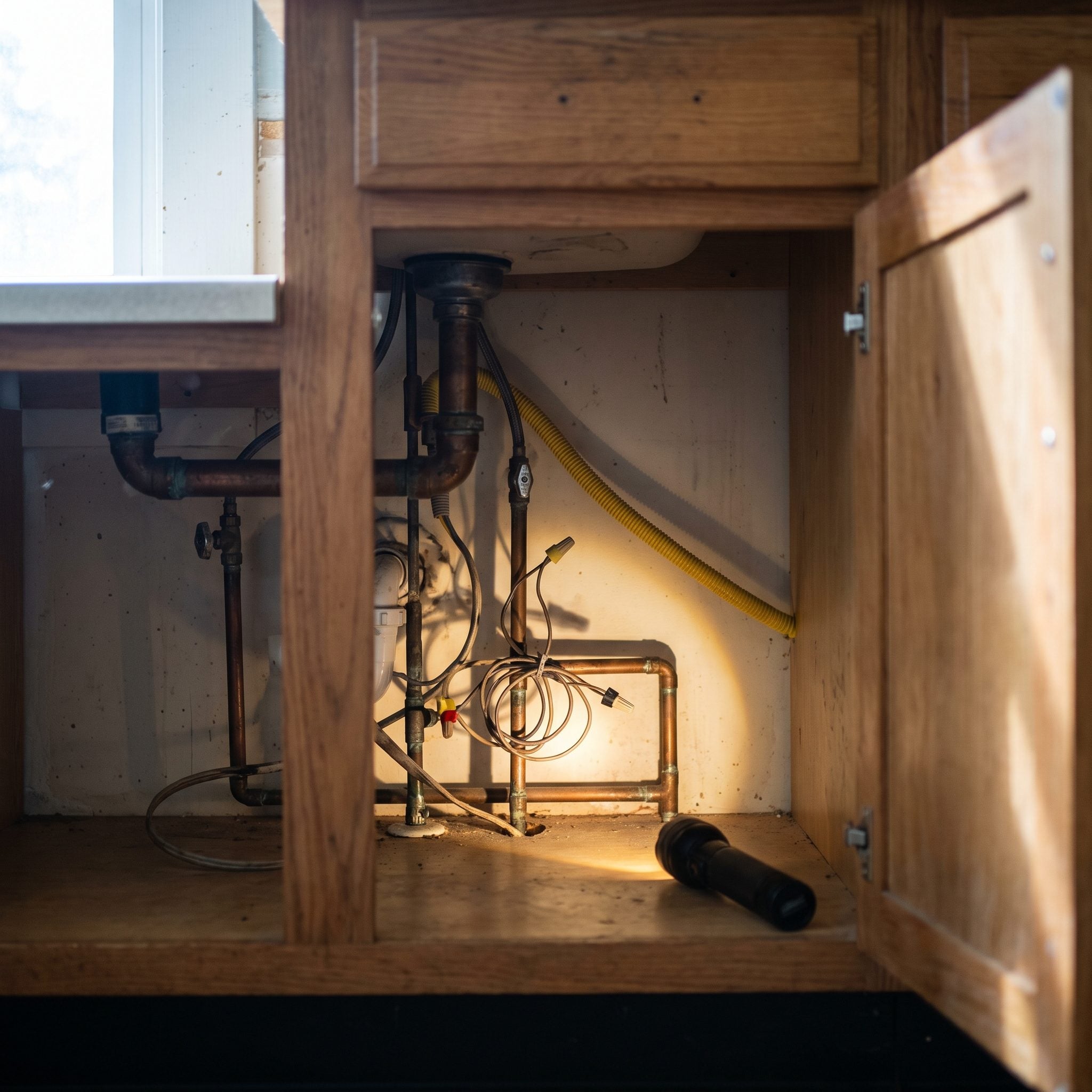 Pipes, Wires, and Gas Lines Running Where They Have No Business