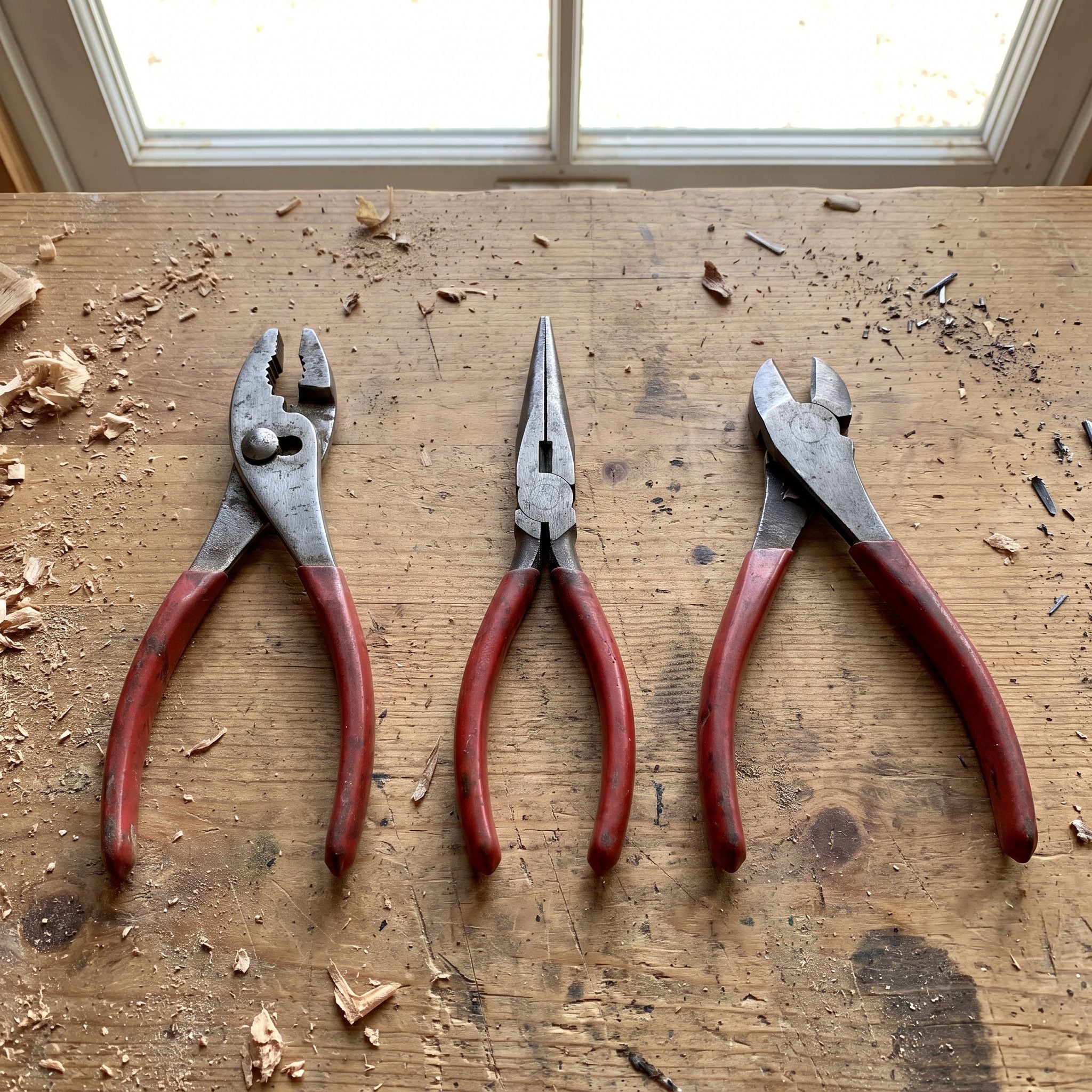 The Pliers Set With Slip-Joint, Needle-Nose, and Cutting Pliers: $12 to $20