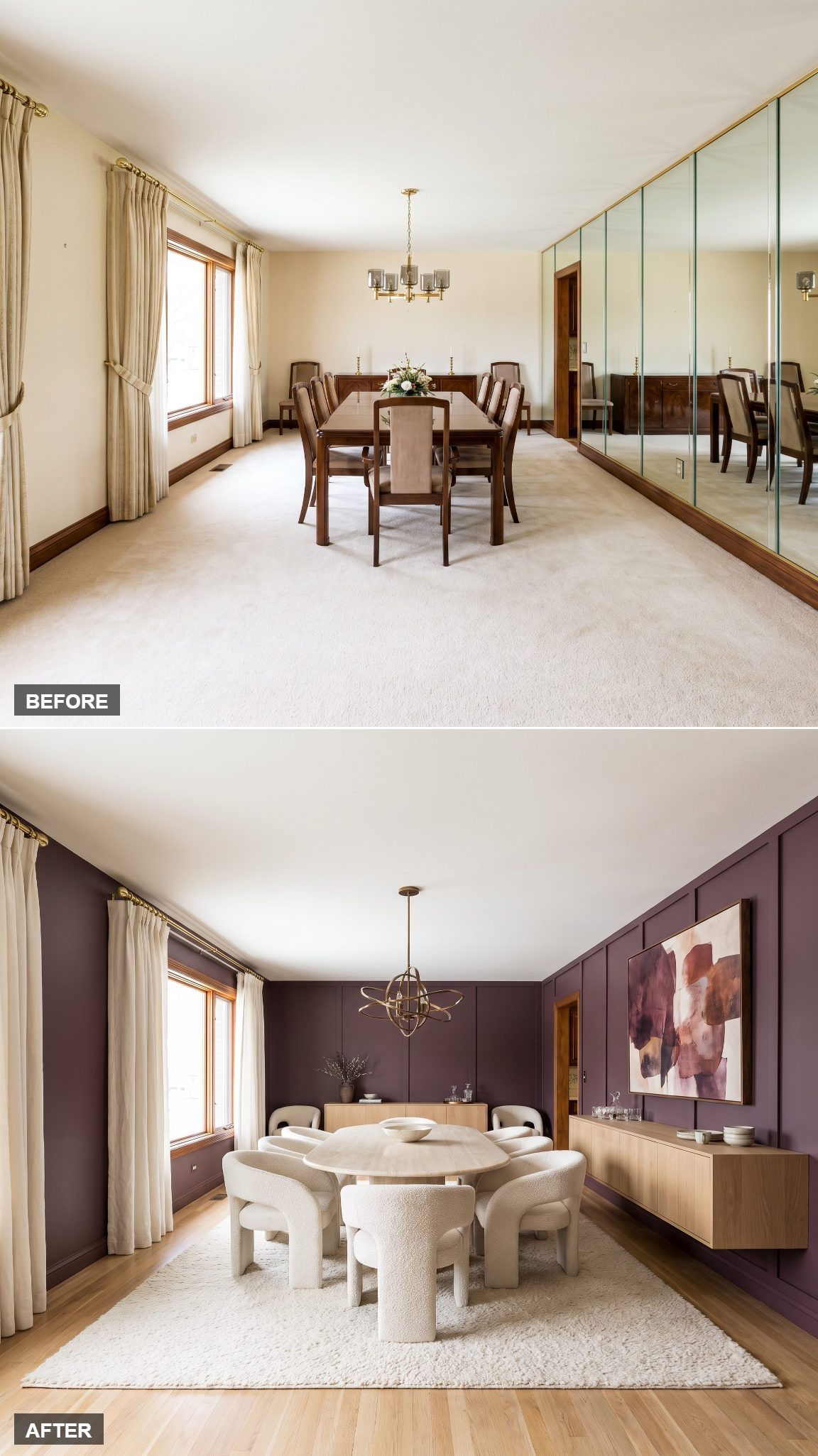 Plum and Cream Dramatic Luxe