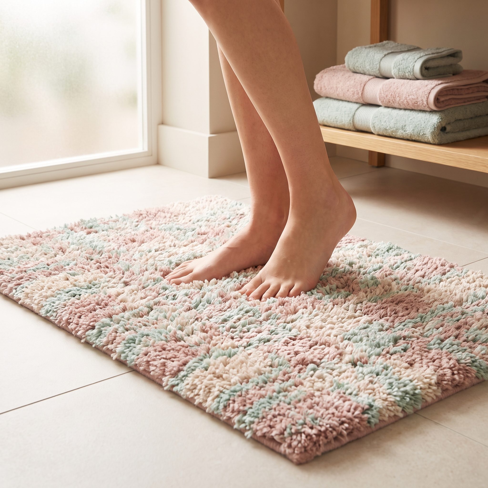 The Plush Bath Mat That Coordinated With Everything Else