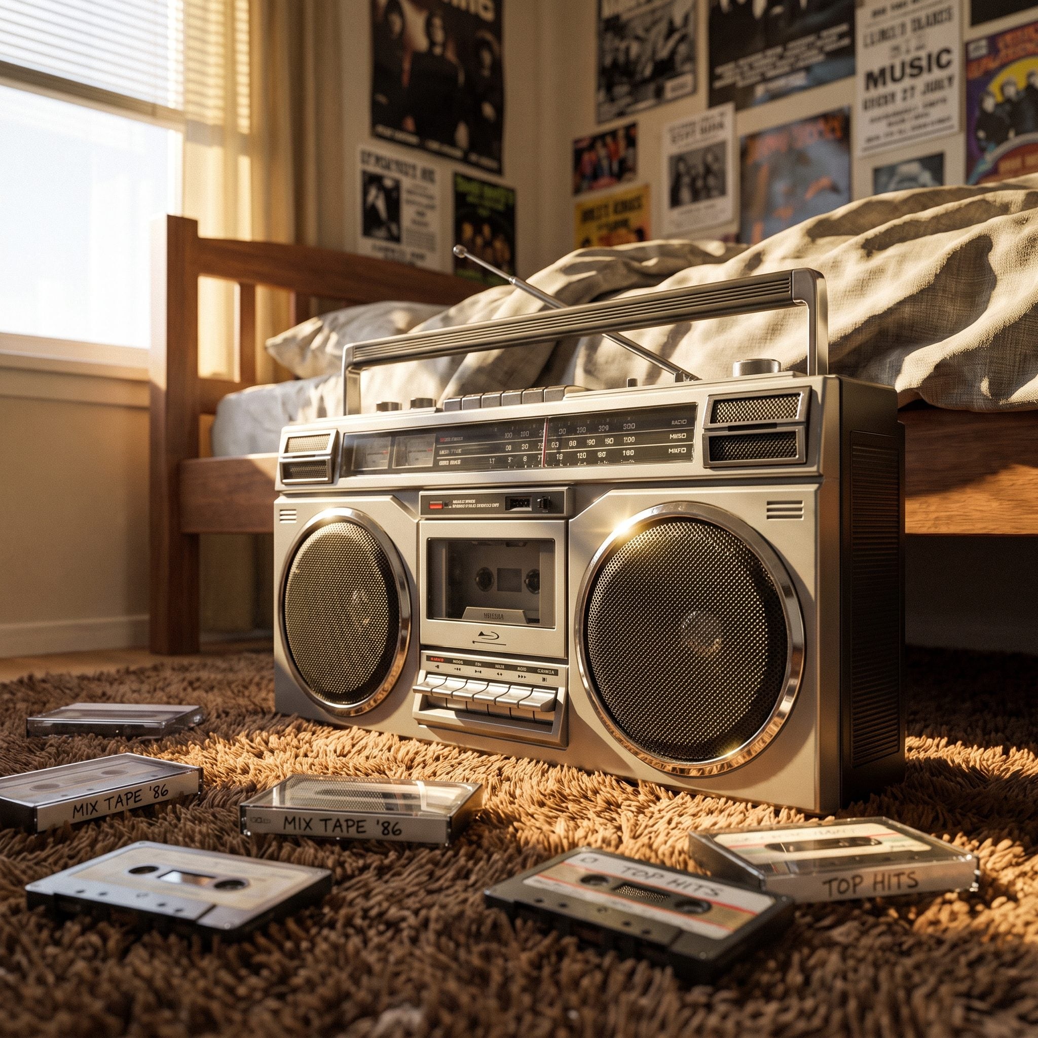 A Portable Cassette Player or Boombox for $40 to $90