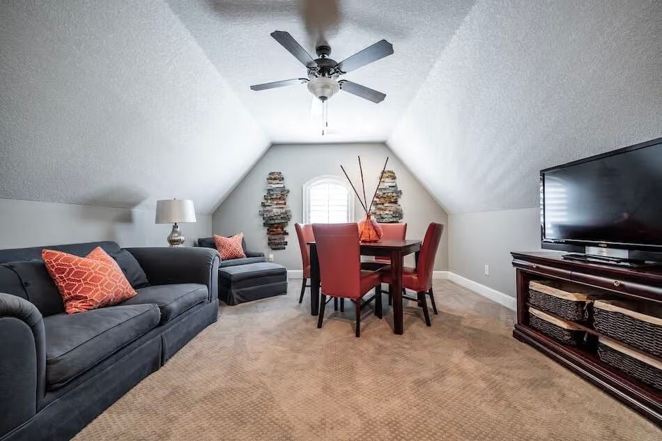 Sloped Ceiling Bonus Room That Pulls Double Duty Without Feeling Cramped
