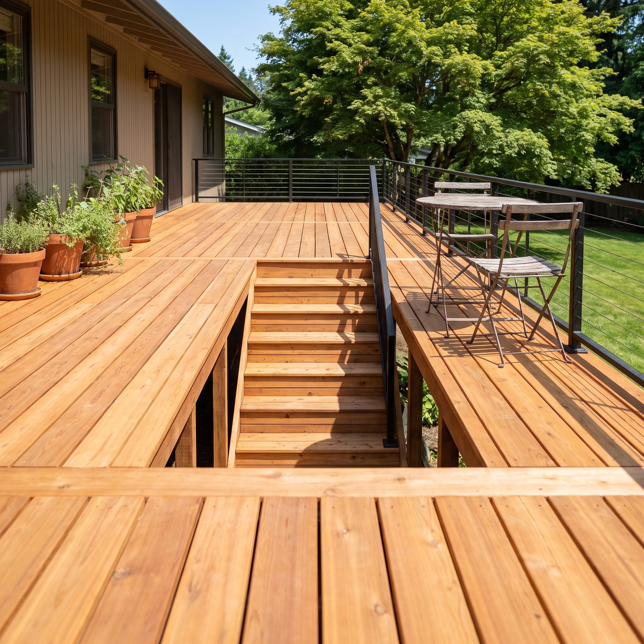 Putting Stairs Where They Waste Best Usable Deck Space