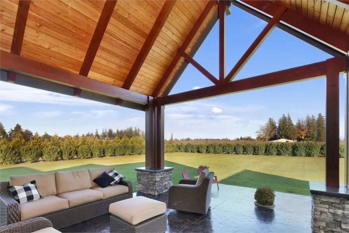 Covered Patio Built Wide Enough to Actually Use Year-Round