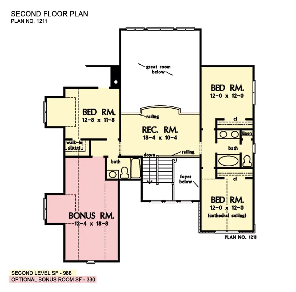 Floor Plan - Second Floor