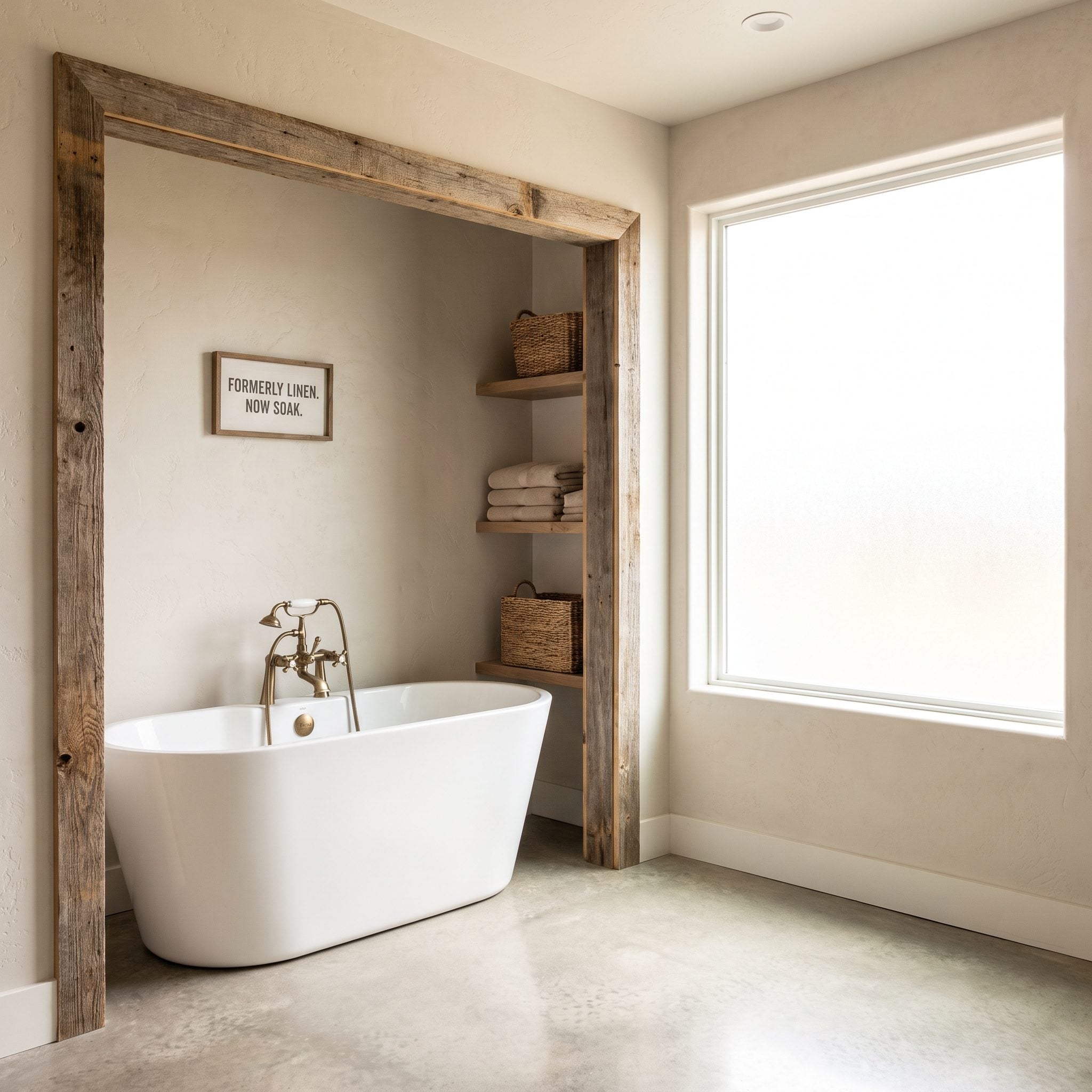 Remove a Linen Closet Instead of Removing the Bathtub
