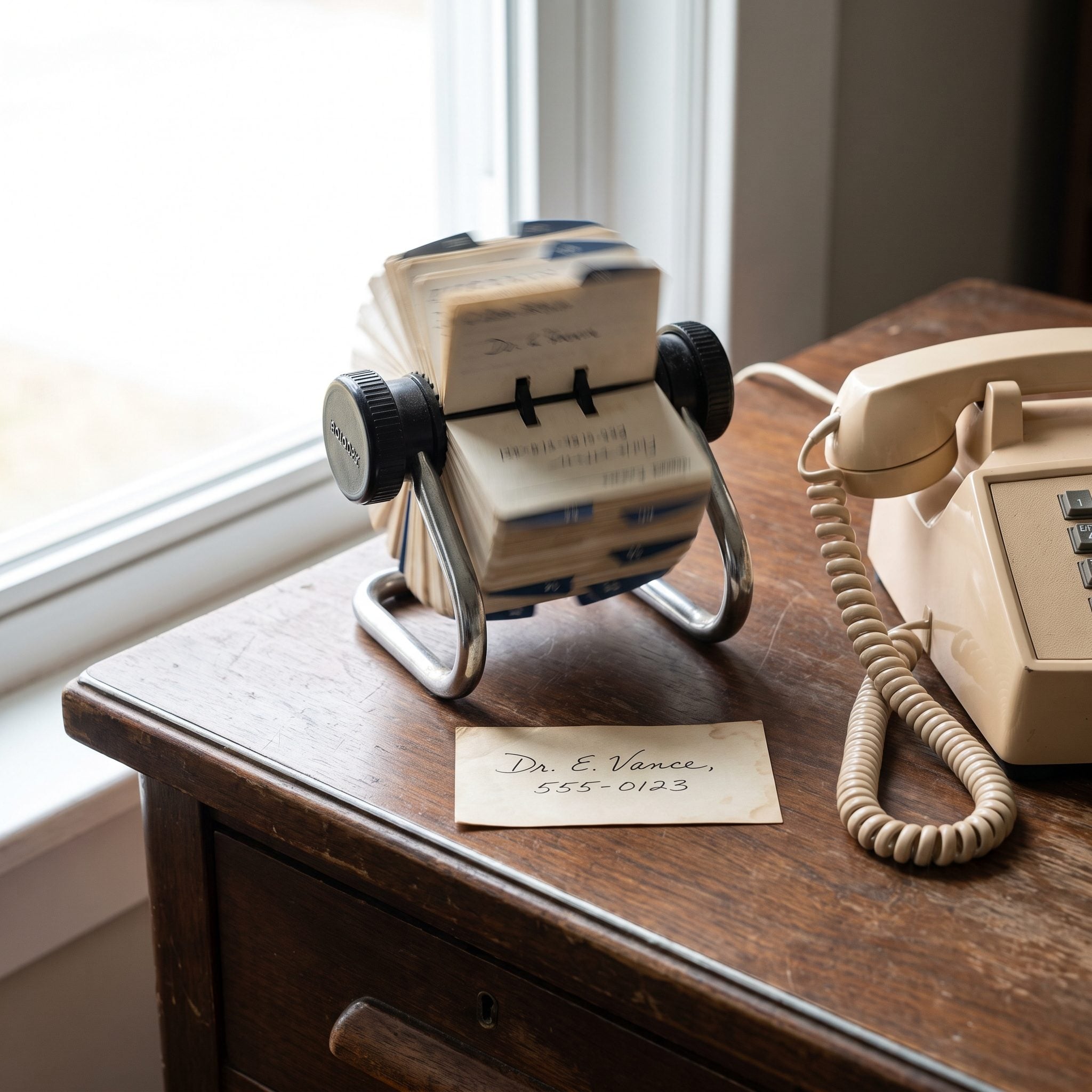The Rolodex Spinning Beside the Corded Telephone: Around $15 to $30