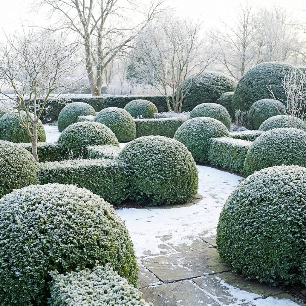 Rounded Evergreen Forms for a Garden That Looks Good All Winter