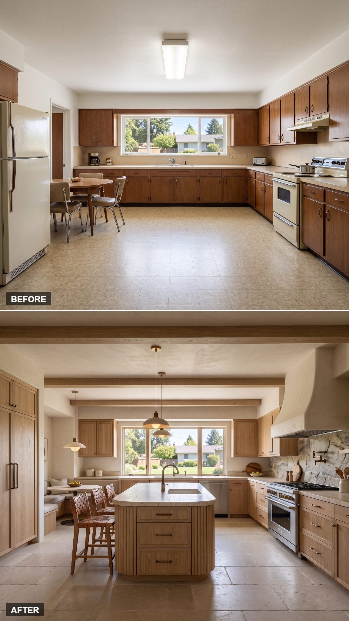 A Rounded Travertine Island With Mediterranean Warmth