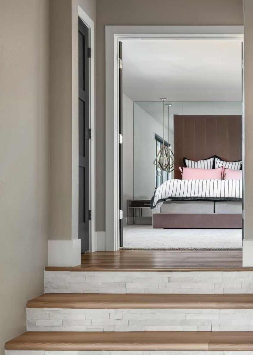 Stone Stair Risers and a Bedroom That Earns a Proper Entrance