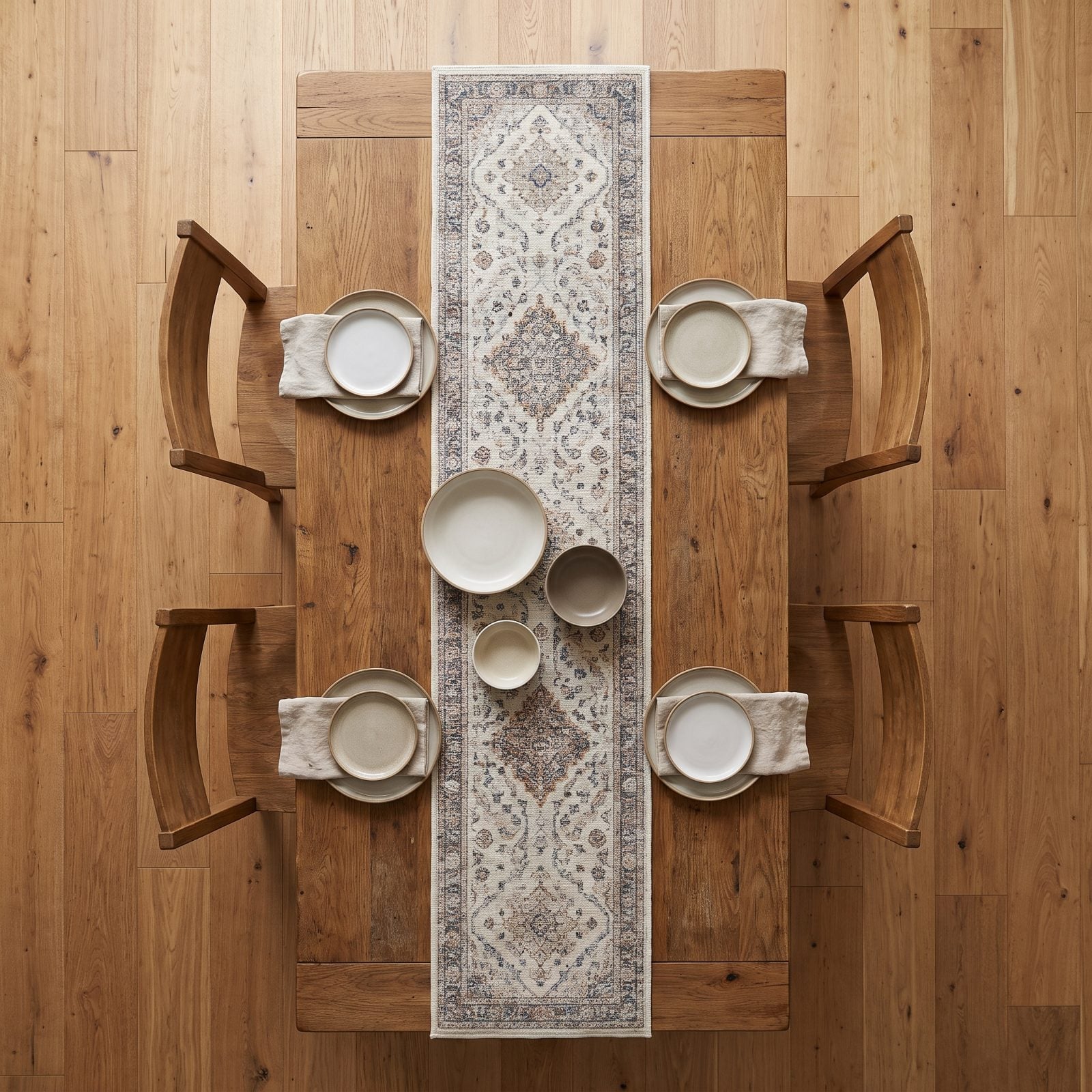 The Runner Mistakenly Used Beneath a Dining Table