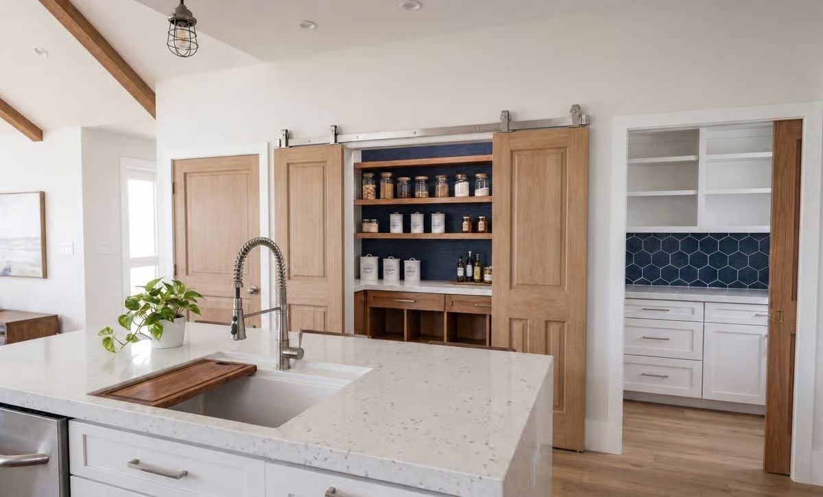 Barn Doors on a Pantry Are a Flex Move That Actually Earns Its Square Footage