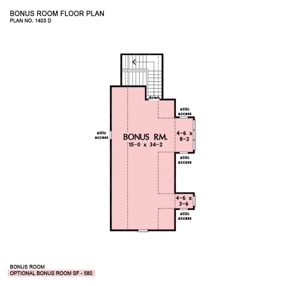 Floor Plan - Bonus Room