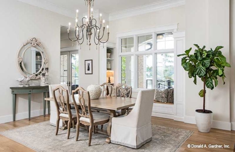 Ornate Chairs, a Slipcovered Host Chair, and a Fiddle Leaf That's Doing a Lot of Work