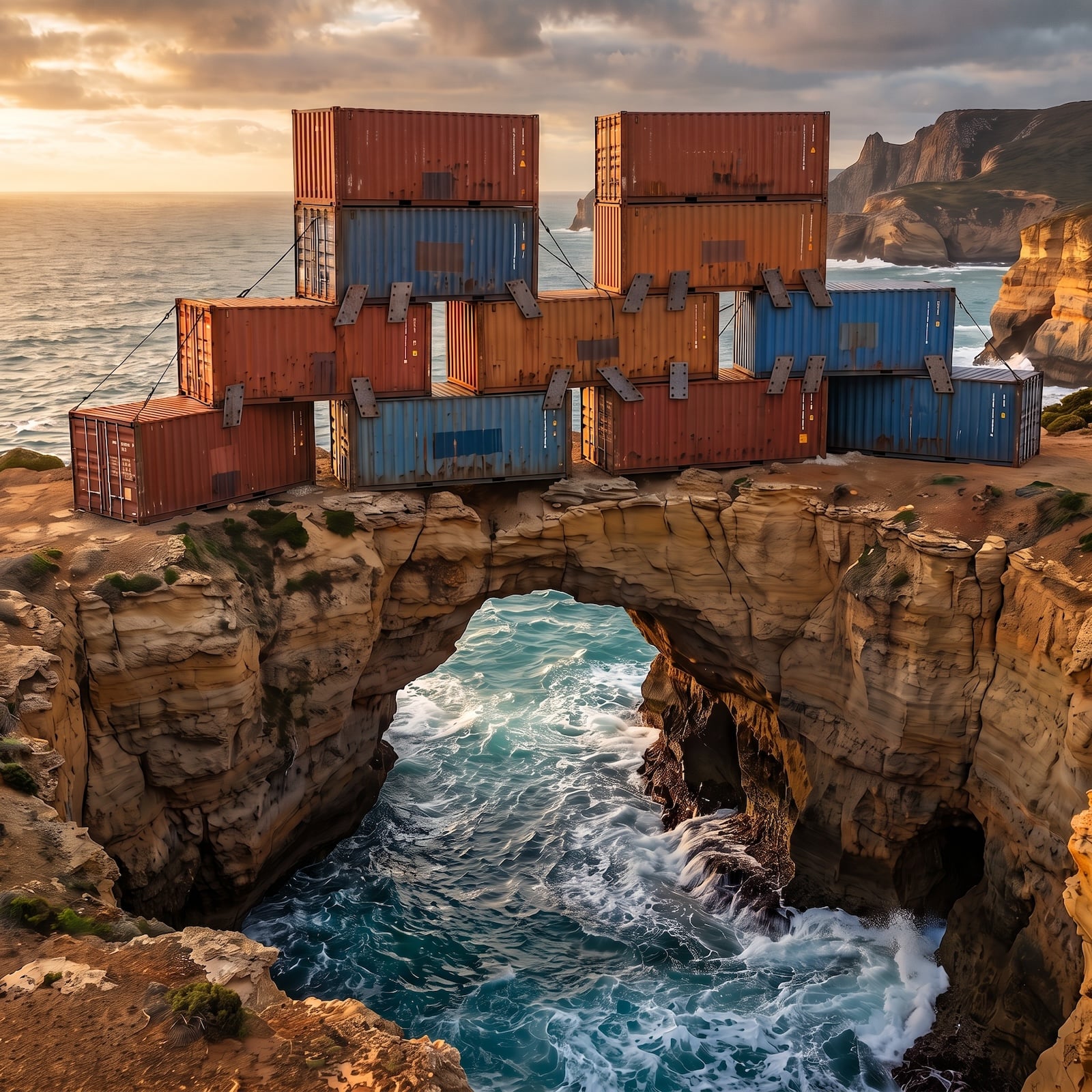 What Happens When 11 Shipping Containers Span a Sea Arch as a Cliffside Dwelling? 36 Transformations Turn One Raw Structure Into Wildly Different Homes