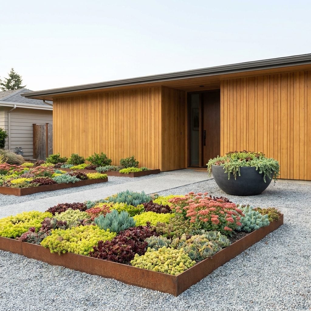 Sedum Roof Beds That Bloom Without Being Watered