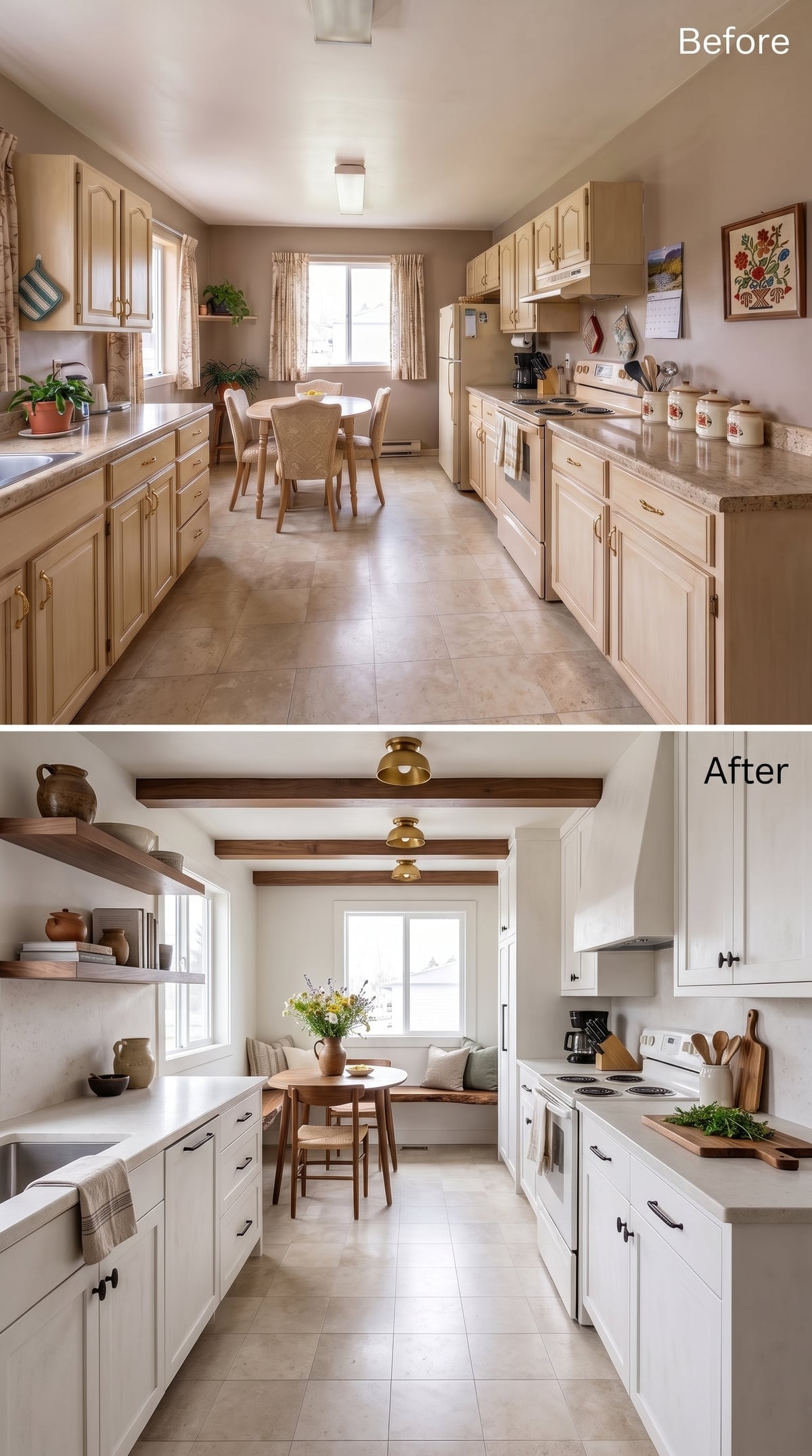 Walnut Beams, Brass Flush Mounts, and a Window Bench That Changed Everything