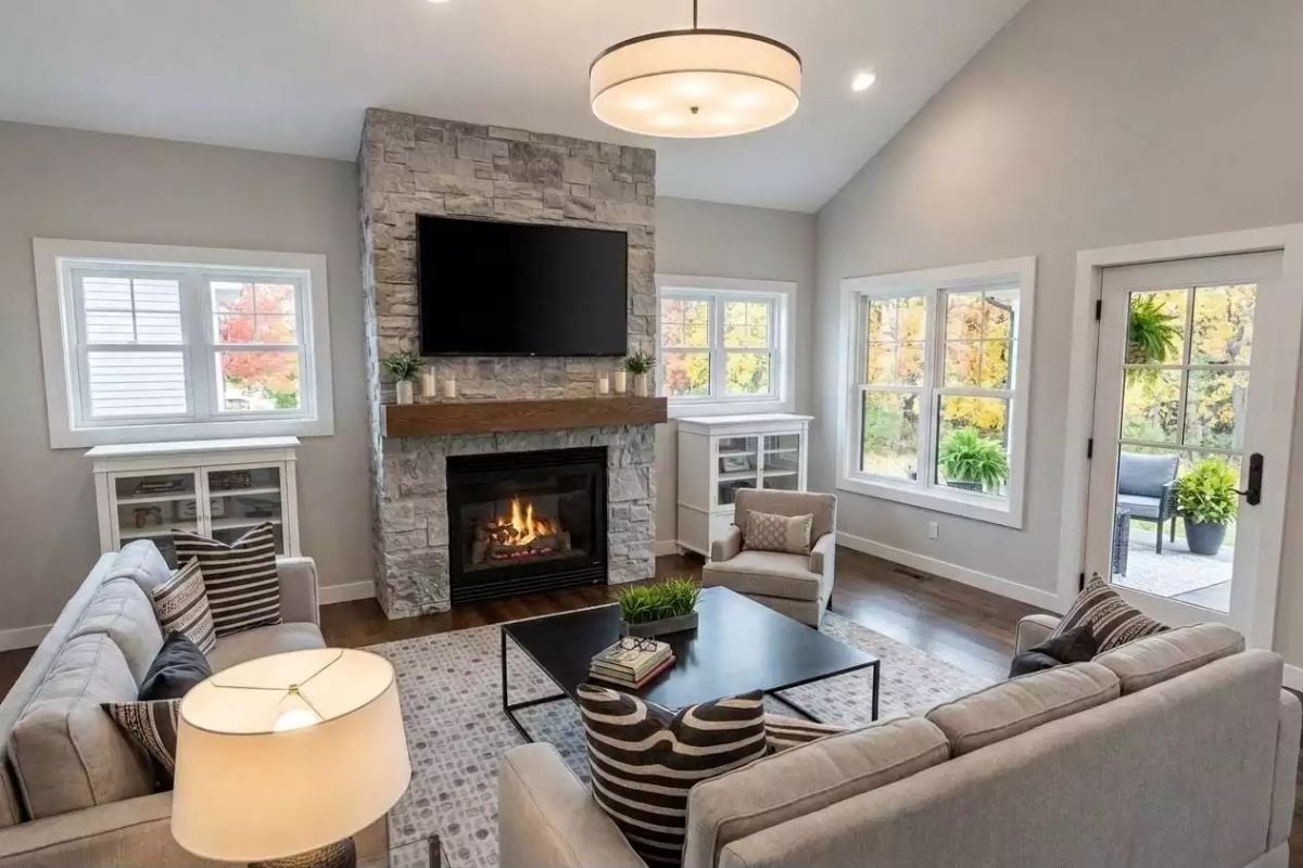 Stone Up to the Ceiling and a Fire Going Before Anyone Even Asks