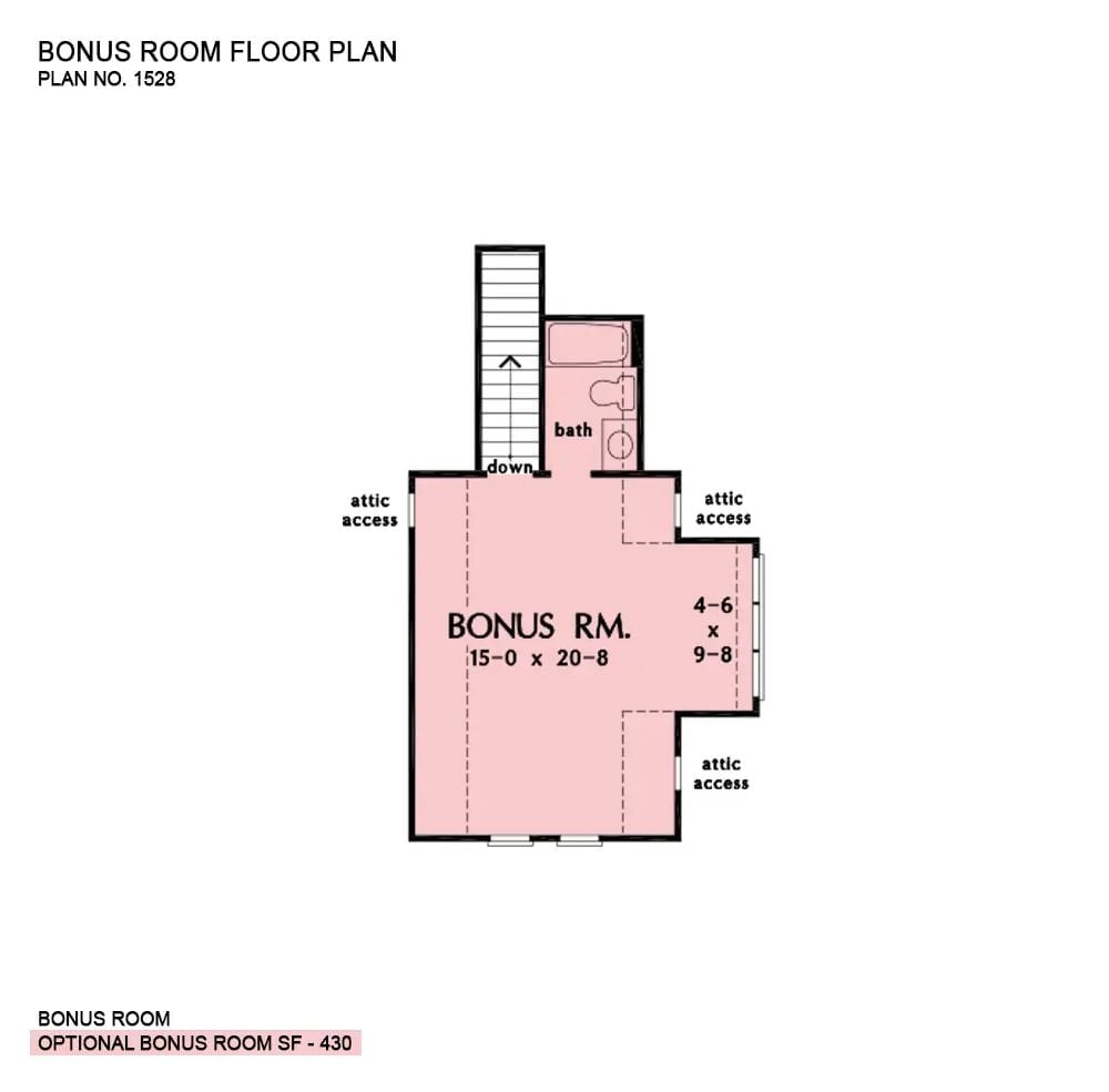 Floor Plan - Bonus Room