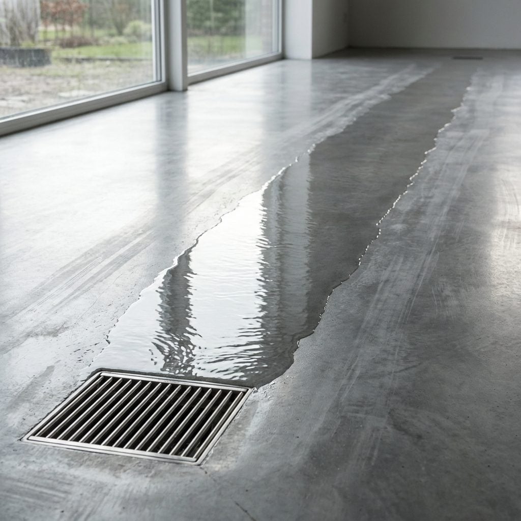 The Sloped Waterproof Floor Built to Shrug Off Spills