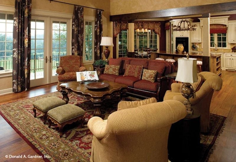 Burgundy Sofas and Ottoman Pairs That Know Exactly What They're Doing