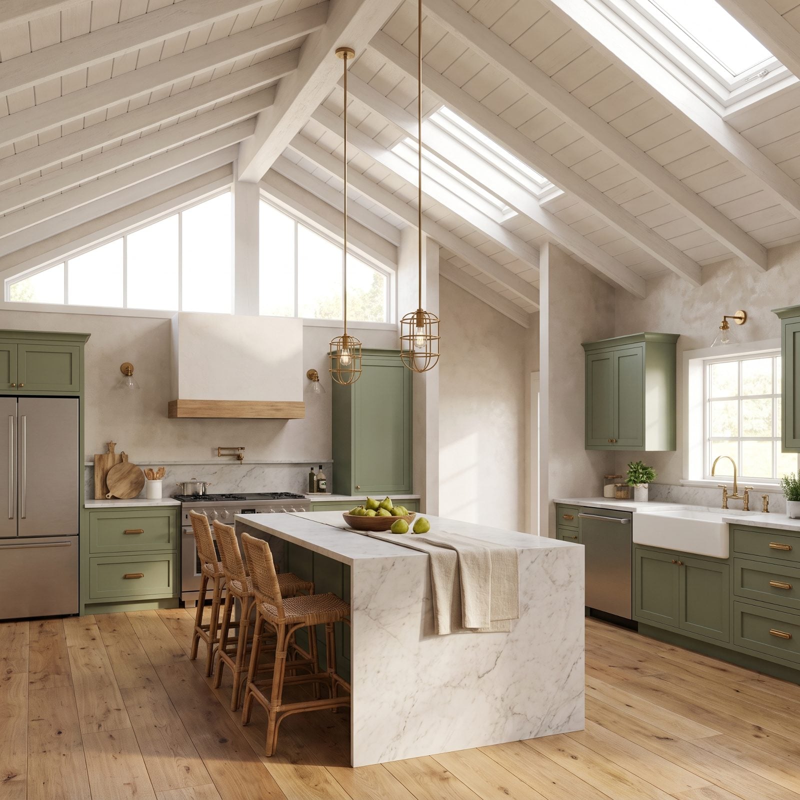 Standard Drop Lengths Used Beneath a Vaulted Ceiling