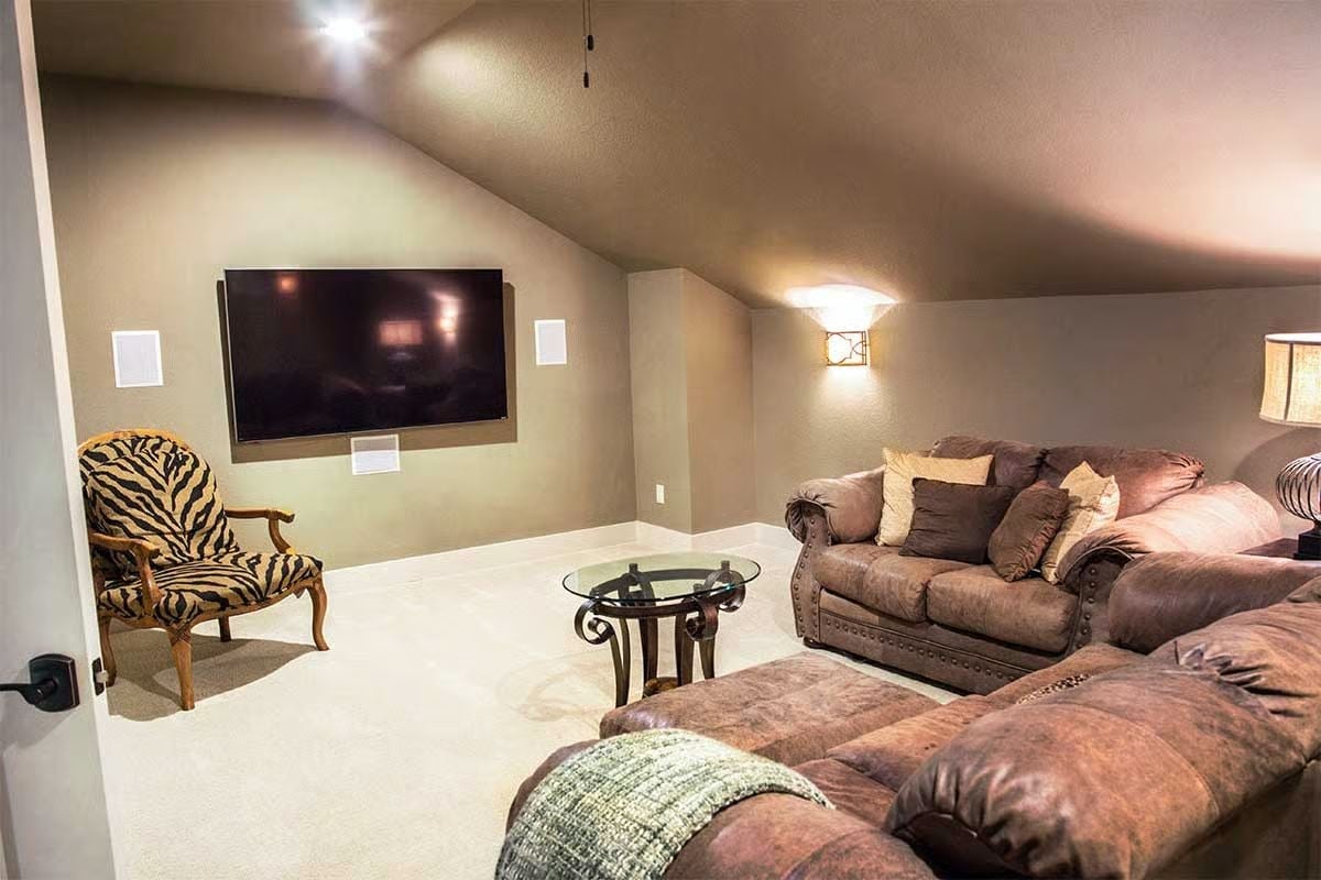 Zebra Print, Worn Leather, and a Vaulted Bonus Room That Pulls Its Weight