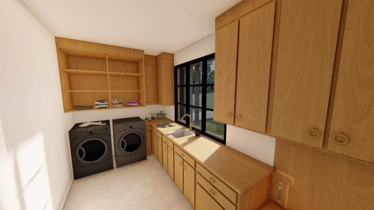 Laundry Room Cabinetry That Pulls as Much Weight as the Washer Does