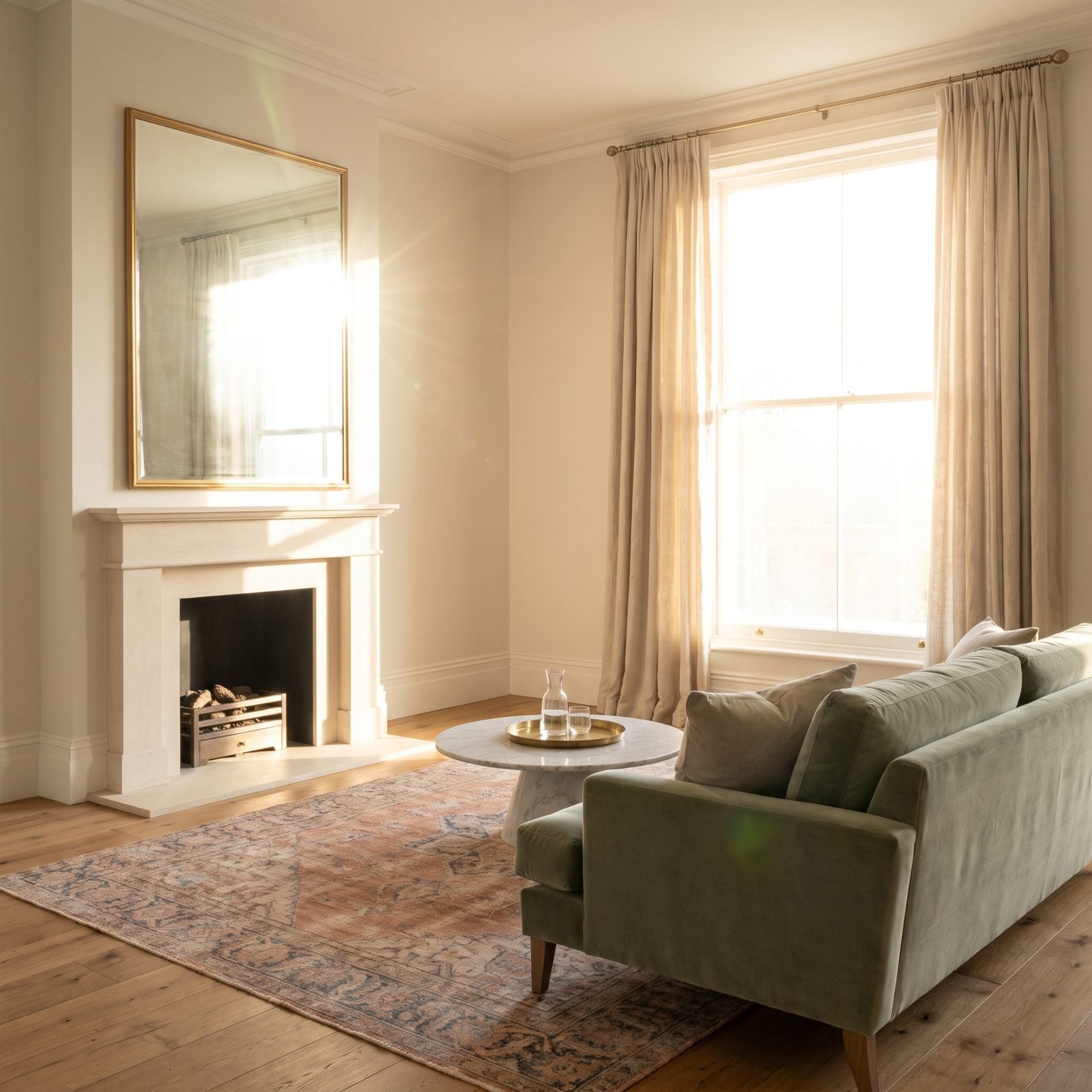 The Sunny Window That Turns Your Mantel Into a Spotlight