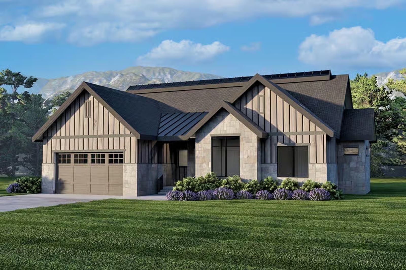 Sunridge Lodge 6-Bedroom Mountain Modern with Finished Basement Designed for Families with In-Laws Who Might Be Moving In Whether You Like It or Not (Floor Plan)