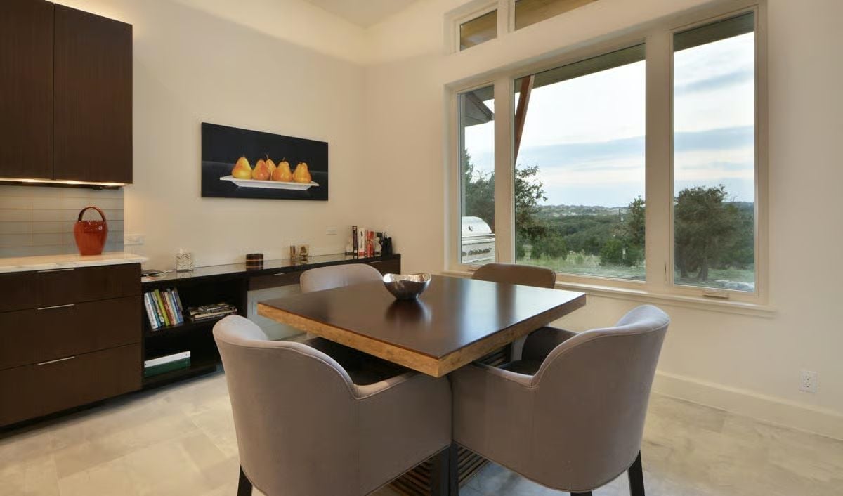 Pears on the Wall, Hills Through the Glass, and a Table That Earns Its Place