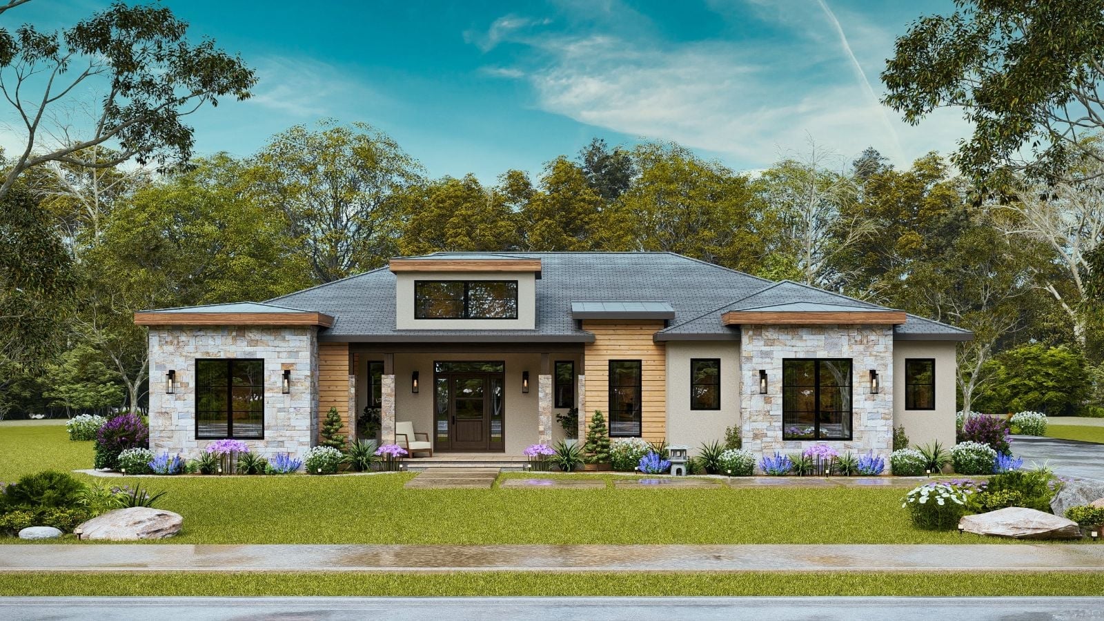 Sweet Clover 3-Bedroom Modern with Outdoor Kitchen Designed for Families Who Always End Up Hosting Holidays (Floor Plan)