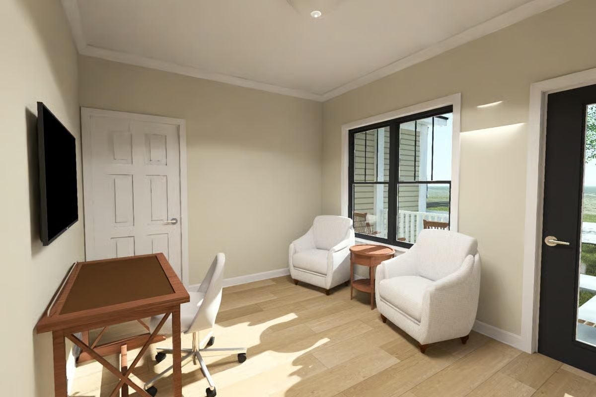 Cream Walls and Two Club Chairs That Make Aging in Place Feel Like a Choice