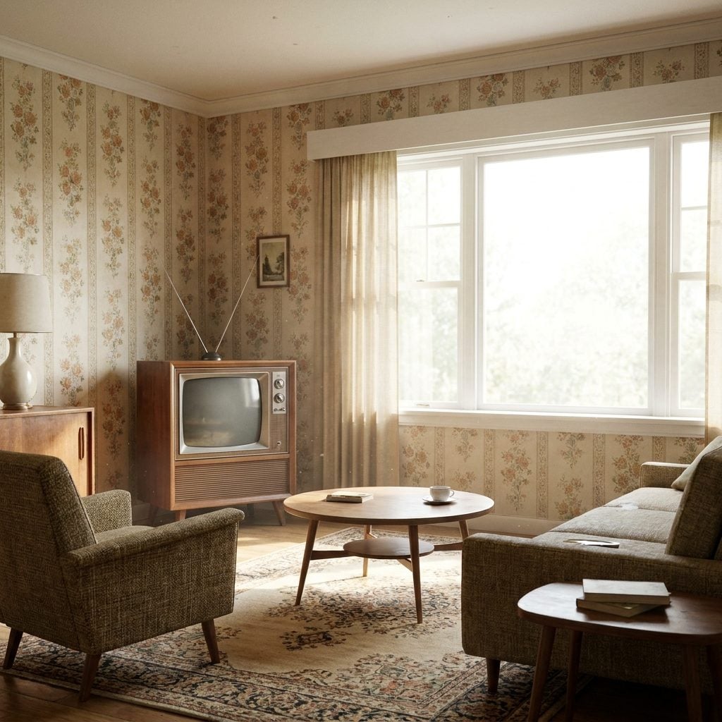 The Television Set the Whole Family Gathered Around