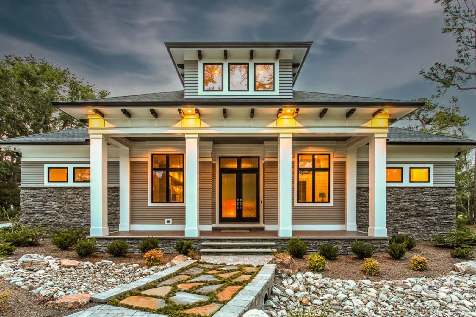 The Belvedere 3-Bedroom New American Craftsman with 4-Car Garage Designed for Self-Made Homeowners Finally Building What They Always Wanted (Floor Plan)