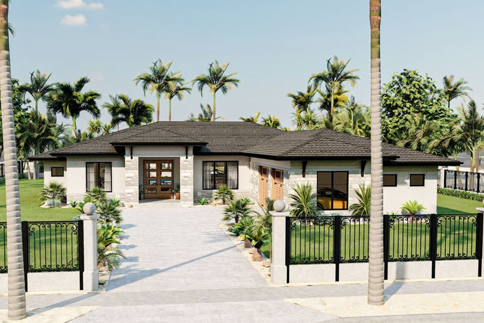 The Casona Blanca 4-Bedroom Mediterranean with Covered Patio Designed for Families Who Make Their House the One Everyone Wants to Visit (Floor Plan)