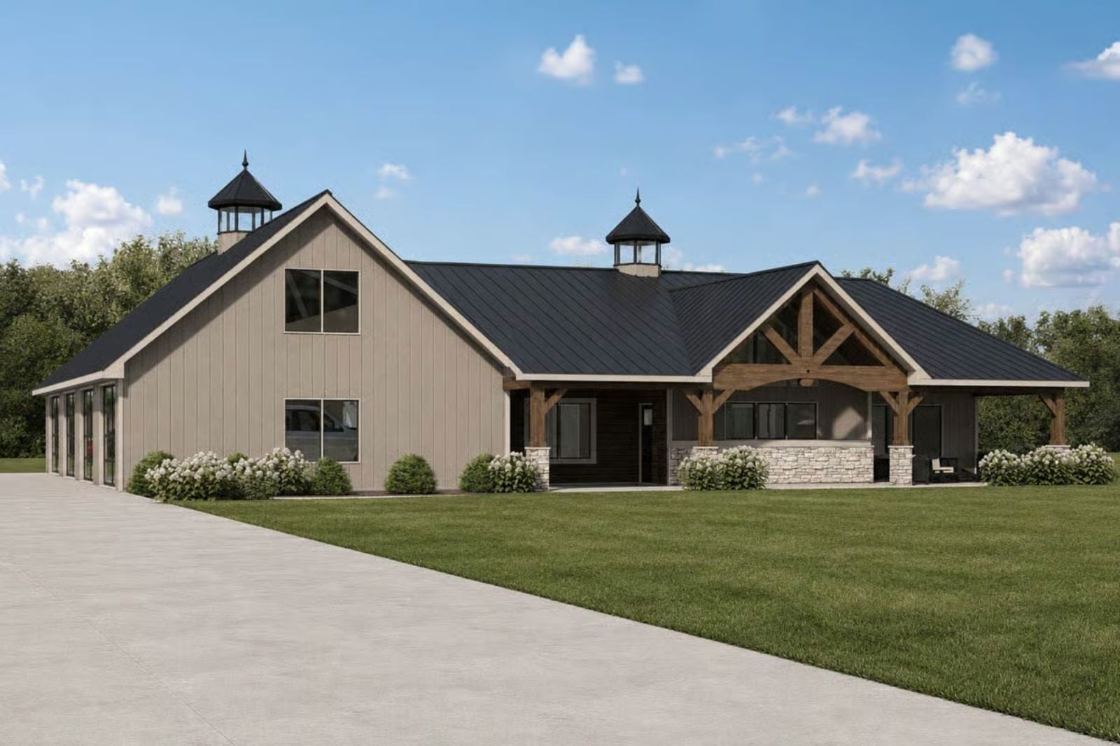 The Copeland 4-Bedroom Modern Farmhouse with 4-Car Garage Designed for Self-Made Homeowners Finally Building What They Always Wanted (Floor Plan)