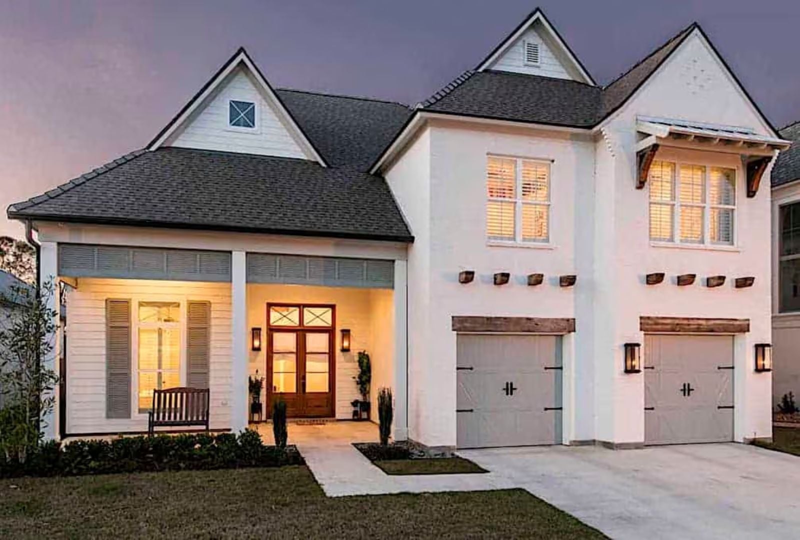 The Corbelle 4-Bedroom Country with Cathedral Ceiling Living Room Designed for Families Who Actually Like Spending Time Together (Floor Plan)