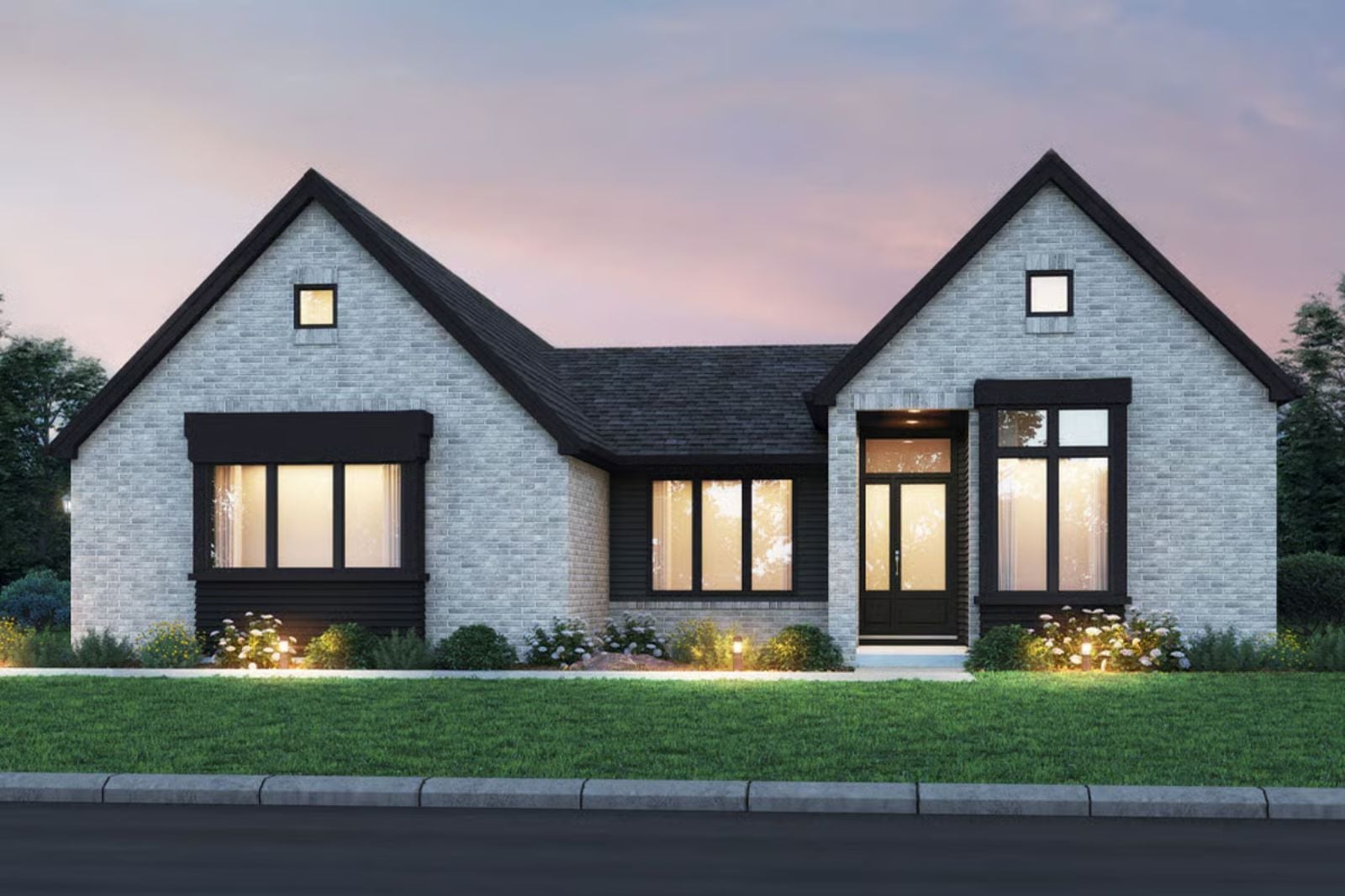 The Grayson 3-Bedroom Contemporary House Plan with Courtyard (2,389 Sq. Ft. Floor Plan)
