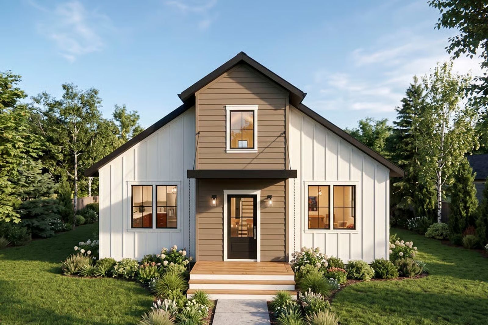 The Marlowe 2-Bedroom Modern Cottage with Vaulted Loft Designed for Couples Who Want a Home That Feels Like Vacation (Floor Plan)