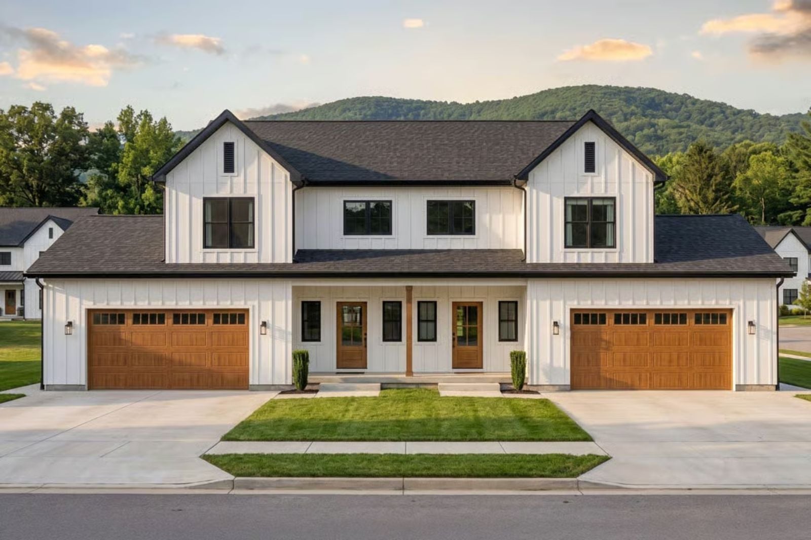 The Mountainview 3-Bedroom Modern Farmhouse Duplex with Finished Basement Designed for Multi-Generational Families Who Actually Like Each Other (Floor Plan)